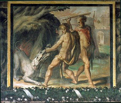 Hercules and Cerberus by Nicolo dell Abate